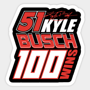 100 Wins - Kyle Busch Sticker